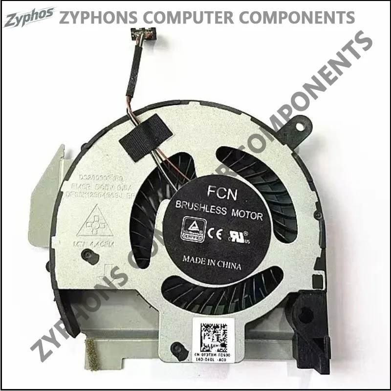 For Original DELL Latitude 5410 5411 Laptop Cooling Fan Replacement Part 0N7C76 High Performance Quiet Operation Durable Design