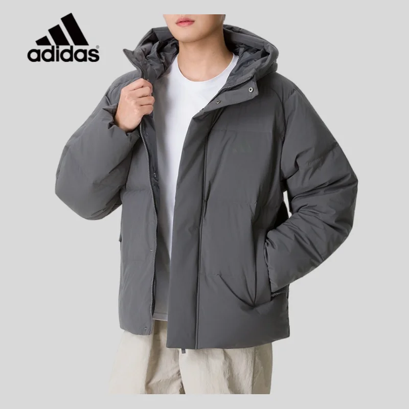 Adidas Adidas Men's Sports and Leisure Down Jacket 26 Autumn and Winter New Cotton Feather Thick Coat LE4956