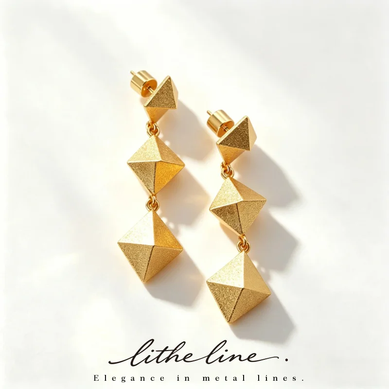 Modern Minimalist drop Earrings with Freshwater Pearl Gold Plated Shape Trendy Unisex Fine Jewelry
