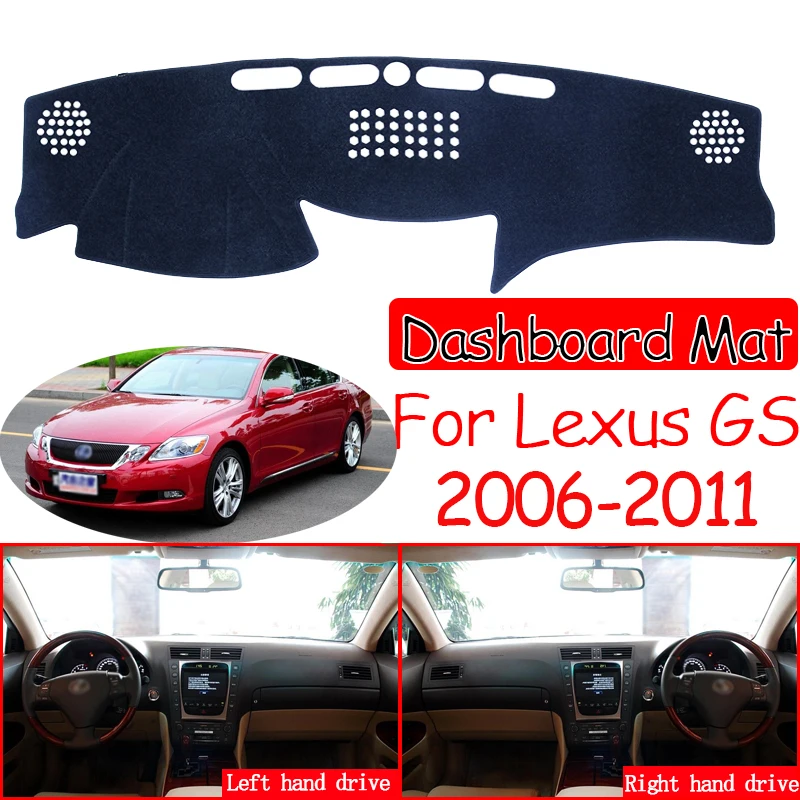 

Противоскользящий коврик для приборной панели, солнцезащитный козырек, аксессуары для приборной панели F Sport 300 430 для Lexus GS GS300 GS430 GS450h GS350 GS460 2006 ~ 2011 гг.
