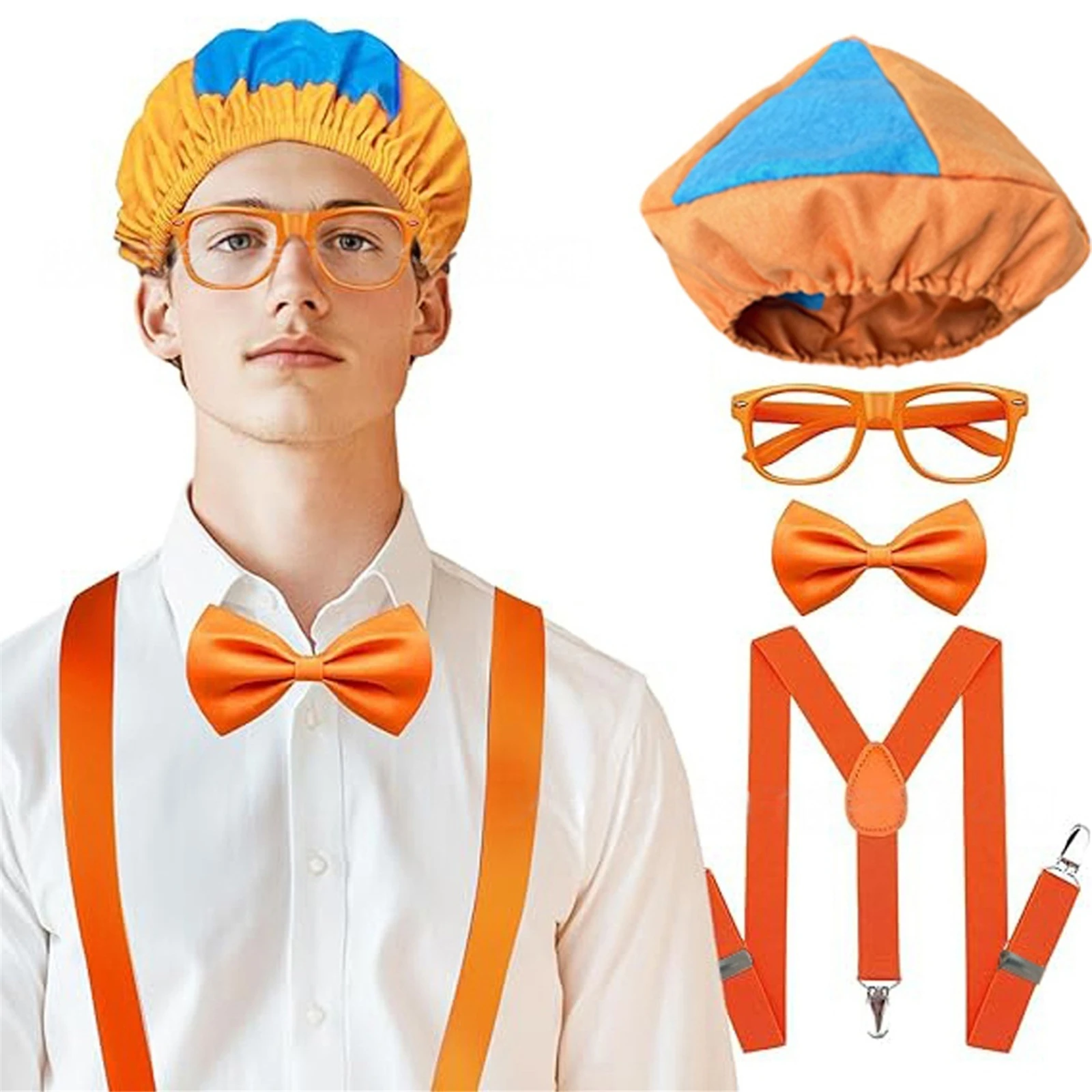 

Adults Costume Roleplay Accessories Blue & Orange Accessories Wedding Costume Set for Halloween Party