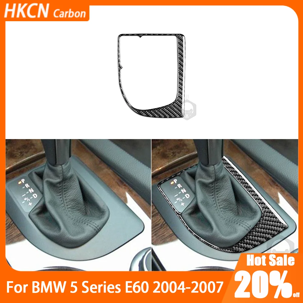 

Carbon Fiber Central Automatic Gear Shift Frame Car Accessories Cover Trim Sticker Modification For Bmw 5 Series E60 2004—2007
