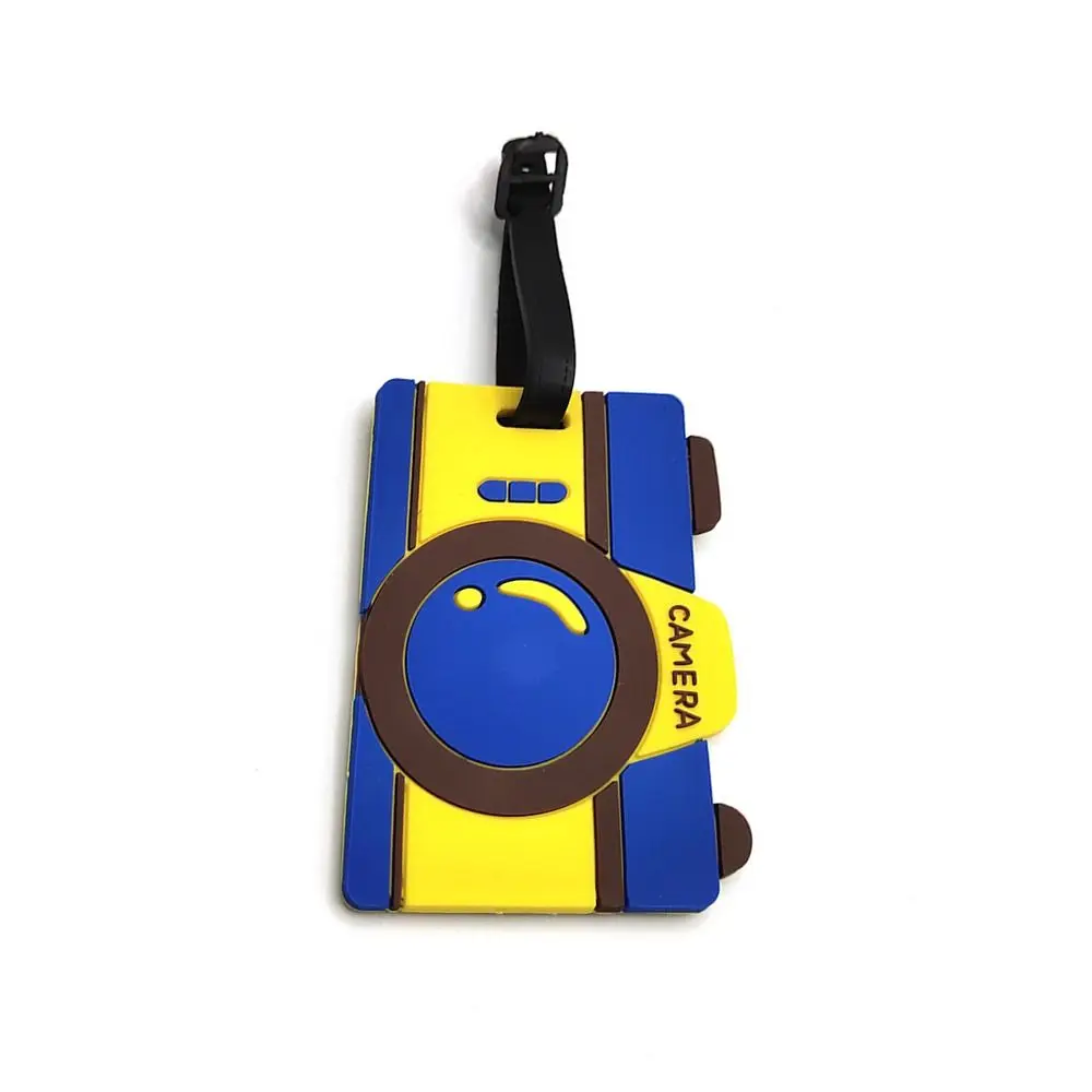 Cartoon Stijl Cartoon Bagage Tag Rugzak Accessoires Zachte Bagage Label Bandjes Reisaccessoires Rode Kleur