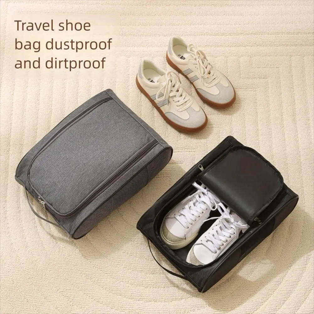 

Hand-Held Football Boot Bag Lightweight Breathable Sports Shoe Bag Dustproof Zipper Soccer Shoe Storage Case Unisex
