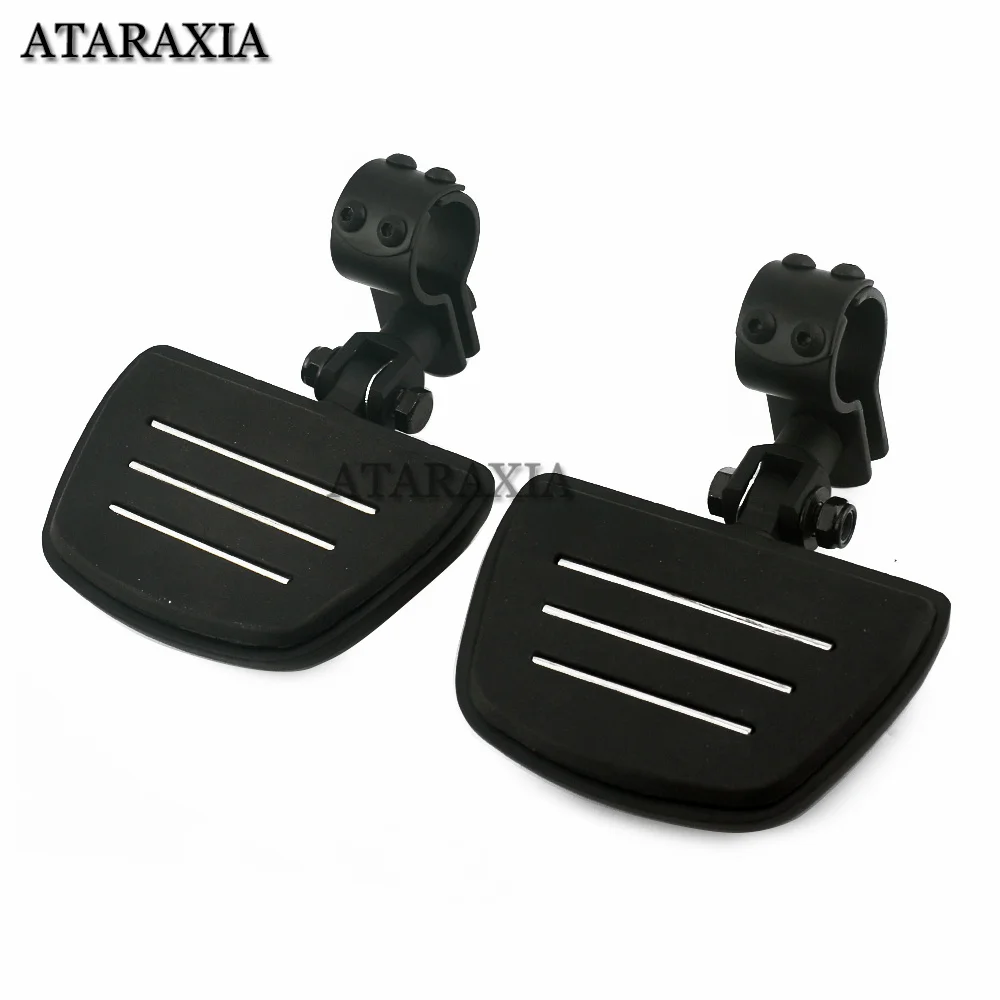 

Motorcycle Highway Clamp Foot Pegs Footrest Pedal Footpegs Mount For Harley Electra Road King Street Glide 1-1/4" Bars