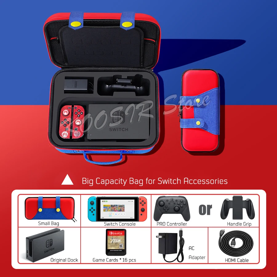 Bolsa de almacenamiento grande para Nintendo Switch, bonita maleta de viaje, bolsa de hombro para consola, funda de mano para Nintendo Switch, nueva