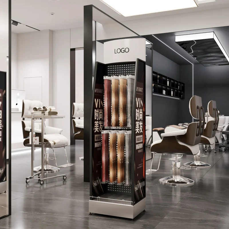 Custom. Prijs Schoonheidssalon Pruik Winkel Meubels Metalen Pegboard Custom Stand Extensions Hair Display Rack