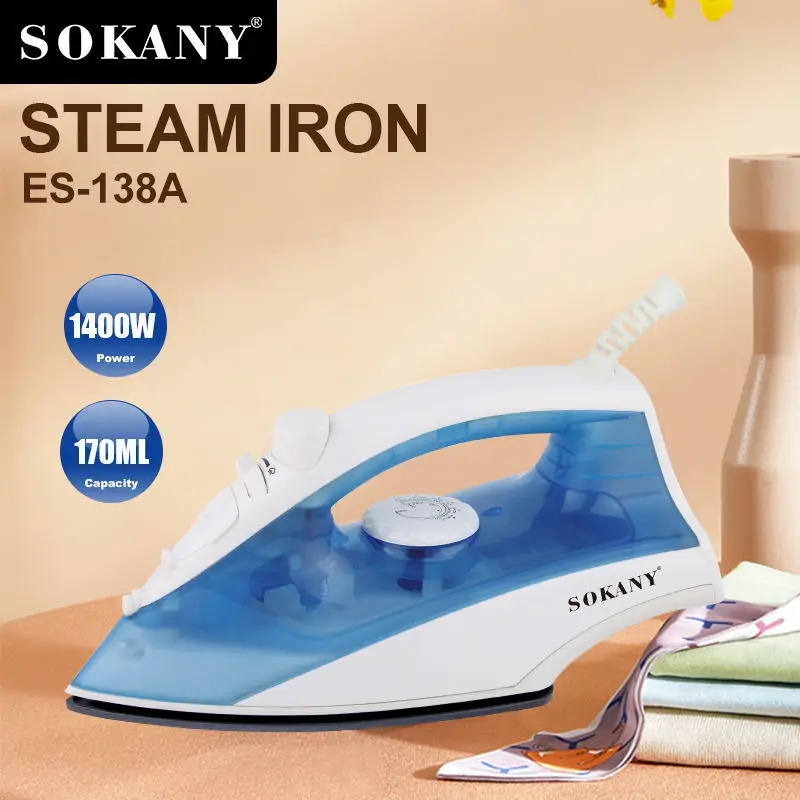 SOKANY138A electric iron mixed color steam spray ironing machine ironing clothes iron STEAM IRON