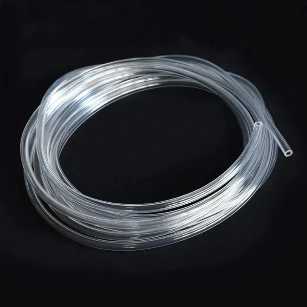 4x6mm Clear PU Aquarium CO2 Airline Tubing, Oxygen Hose for Air Pump Diffuser, 1-10m Continuous Length