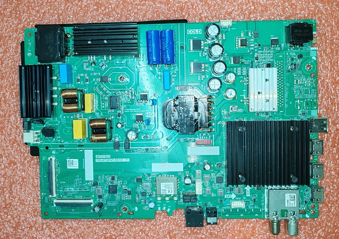 TPD.RT2874T.PD781(T)   4RT874C5   Three in one WIFI network TV motherboard, physical photo, tested OK