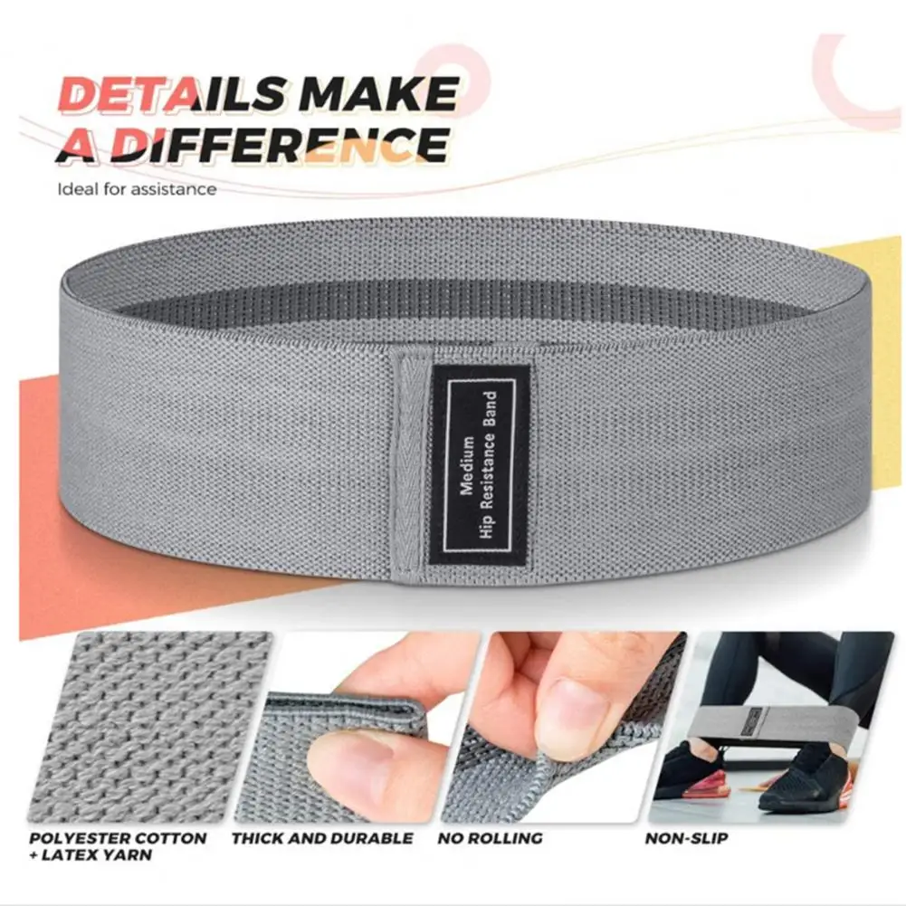 Ring Shape Resistance Band Good Resilience High Strength Reusable Flexible High Elastic Booty Bands for Gym