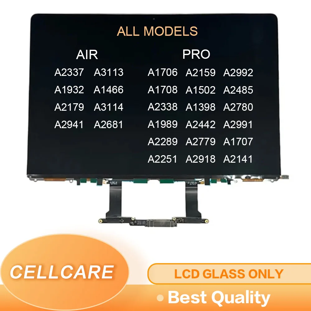LCD Panel Display ONLY For MacBook Air Pro A1706 A1708 A2338 A1989
