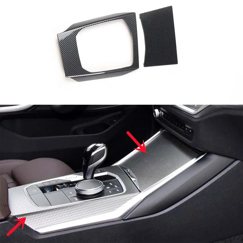 Auto-accessoires interieurdecoratie styling voor BMW 3 Serie G20 G21 2020-2026 Carbon Fiber textuur interieur afwerking decoratieve strip