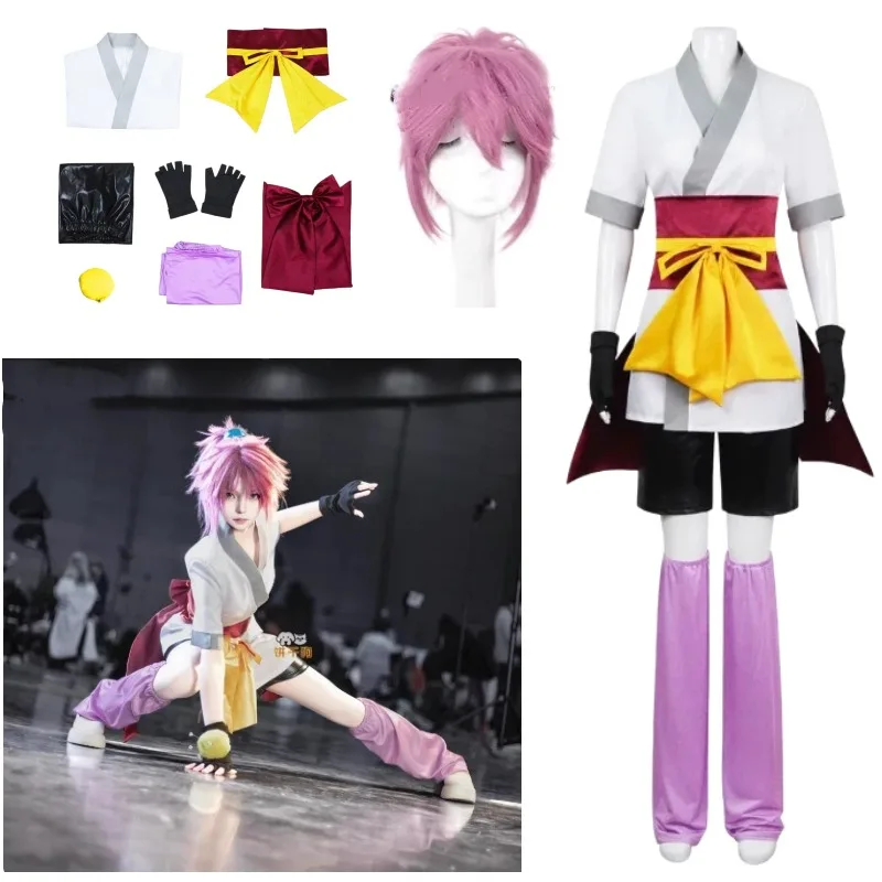 

Japanese Anime Machi Cosplay Costume Phantom Troupe Clothing Wig Full Set for Women Girls Halloween Carnival Party Outfit