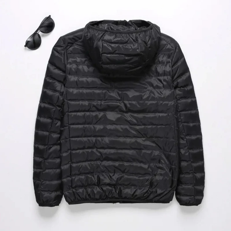 Autumn/winter New Men's Lightweight Hooded Cotton-padded Coat Warm Fashionable Cropped Casual Stand Collar Jacket Winter Jacket