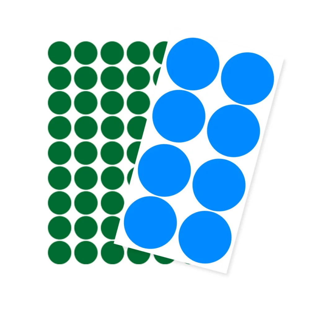Colorful Dot Labels Circular Sticker For Office Organizing School Supplies Classification Writing Labels Adhesive Paper Dots