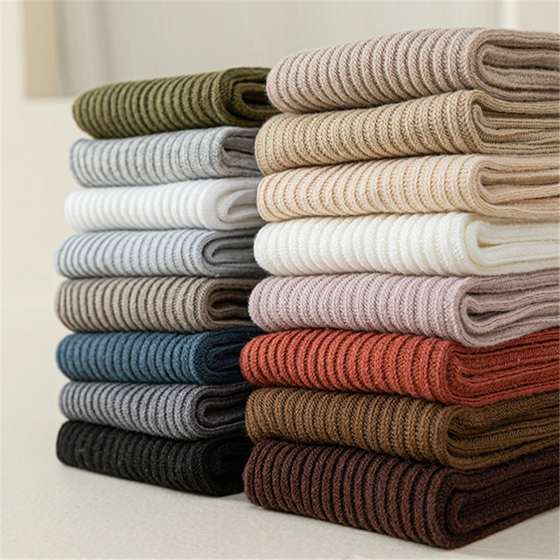 0 إلى 9 سنوات بتمشيط القطن الأطفال الجوارب كابل محبوك الفتيات جوارب طويلة عالية الجودة الجوارب الدافئة طفل الفتيات الملابس في الربيع #2