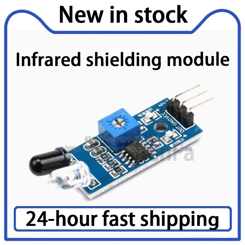 2-10PCS Infrared Obstacle Blocking Module/car Obstacle Avoidance Sensor/black and White Line Recognition/adjustable Distance