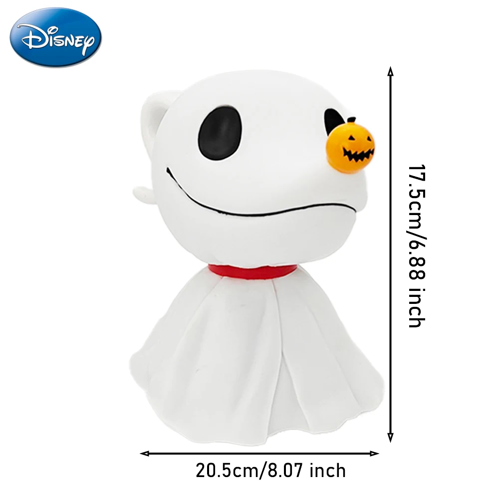 1pc Disney Officially Licensed  Zero Statue Bank PVC NBC Movie  Money Bank Gift for Family Christmas Gift