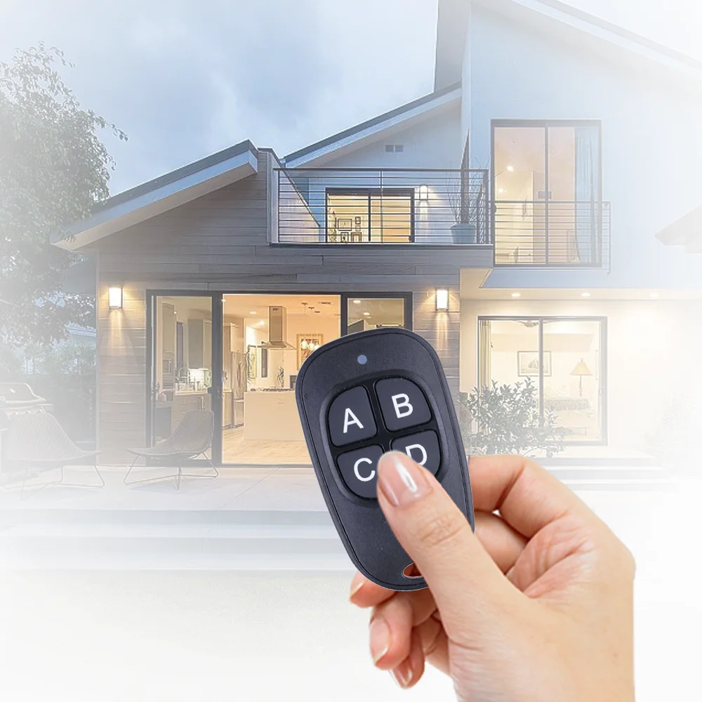 

Hot Black Remote Control 4-Button ABS 433mhz Reproduction Type Wireless Remote Control