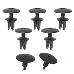7Pcs Black Auto Clip for VW Golf MK3 VR6 GTI Cowl Scuttle Trim Clip Water Rain Tray Deflector Panel