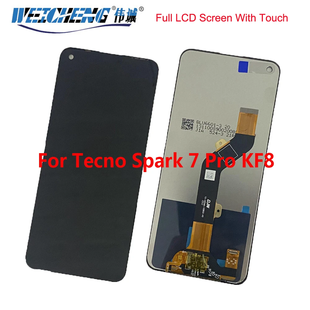 Para Tecno Spark 7 Pro KF8 pantalla LCD montaje de pantalla táctil para Tecno Spark 7 Pro KF8 reparación LCD Spark 7 Pro KF8 piezas