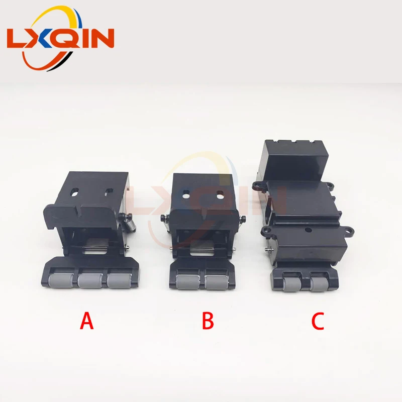 LXQIN 2pcs large format printer pinch roller assembly for Yongli Gongzheng Xuli Allwin rubber roller paper pressure