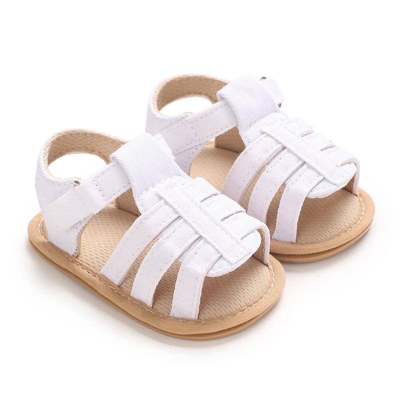 Chaussures d'été pour bébés garçons et filles, sandales antidérapantes à semelle en caoutchouc, premiers pas pour nourrissons, sandales de jardin décontractées pour bébés garçons