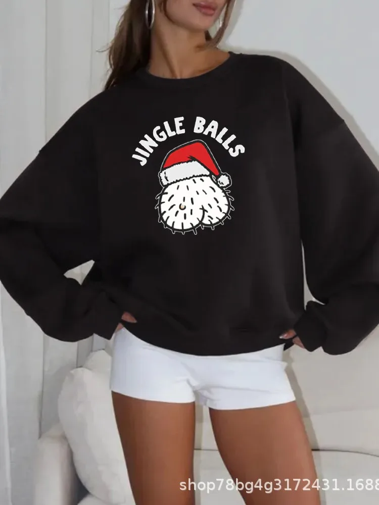 

Christmas Sweatshirt Round Neck Winter Clothes Woman Pulls Femmes All-match Loose Simple Style Sweater Comfortable Trendy Casual