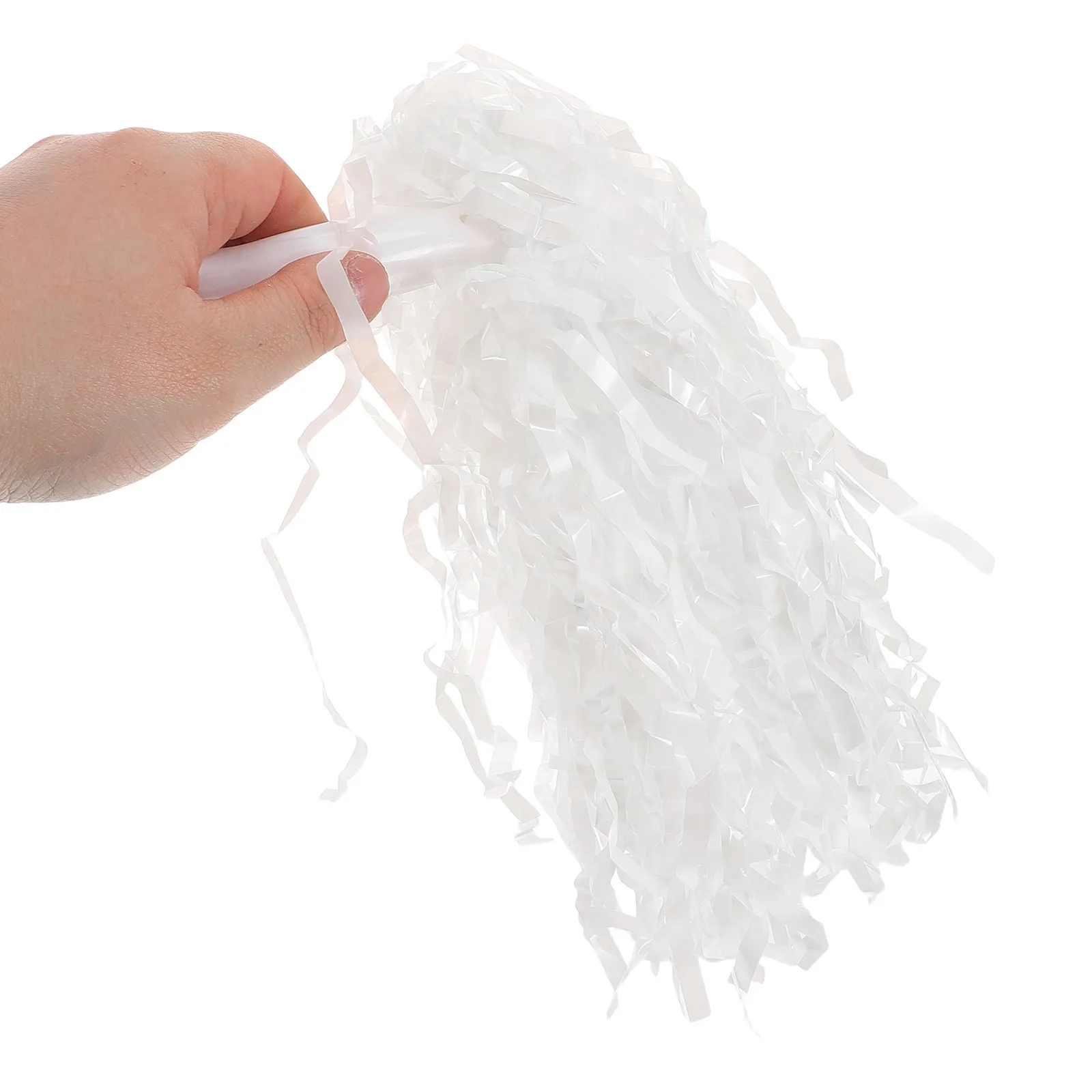 12 Pcs Cheerleader Pompoms Cheering Props Cheerleading Floral Gear White Hand-held Flower