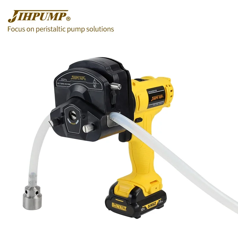 JIHPUMP Peristaltic Pump High Volume Total Solo Auto Handle Portable Sampler Automatic Oil Water Air Milk Sewage Headspace 1L