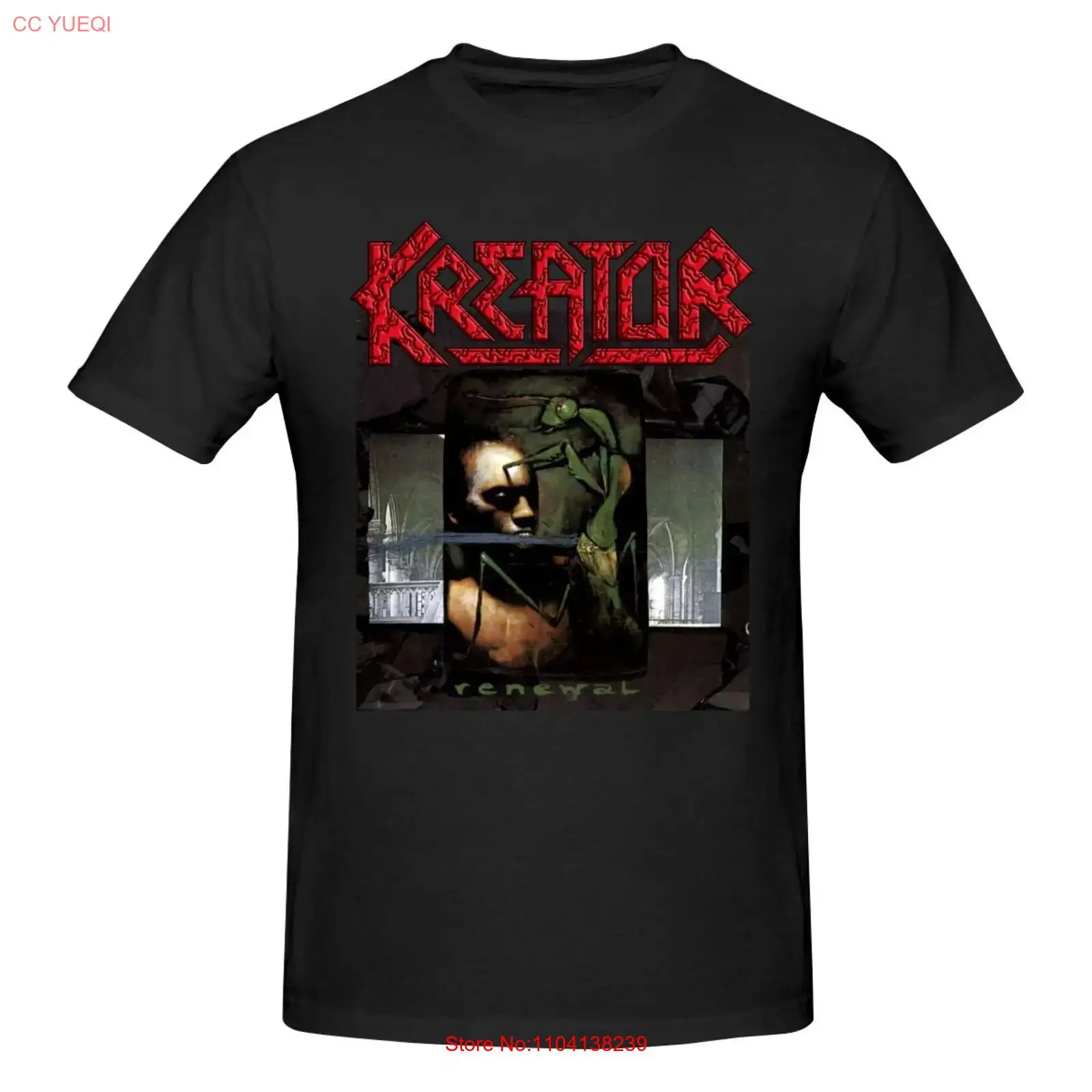 Popular KREATOR RENEWAL 92 Cotton Black Men T Shirt S to 5XL Fans K2803 long or short sleeves