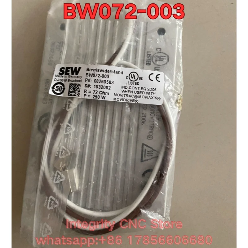 Brand new BW072-003 braking resistor