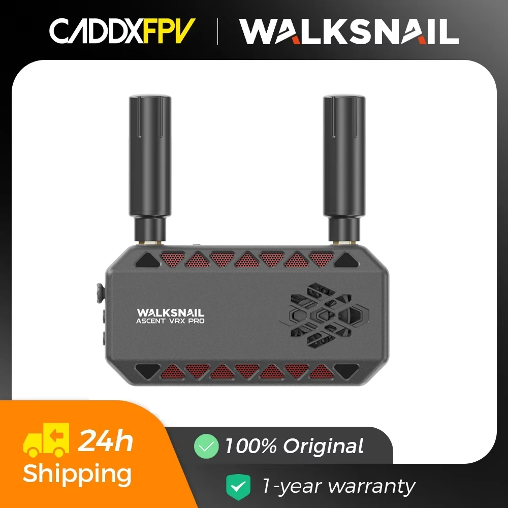 Caddx Walksnail Ascent VRX Pro Receiver Supports All FPV Goggles and Displays with HDMI Input Can Be Used with Ascent Lite+ VTX