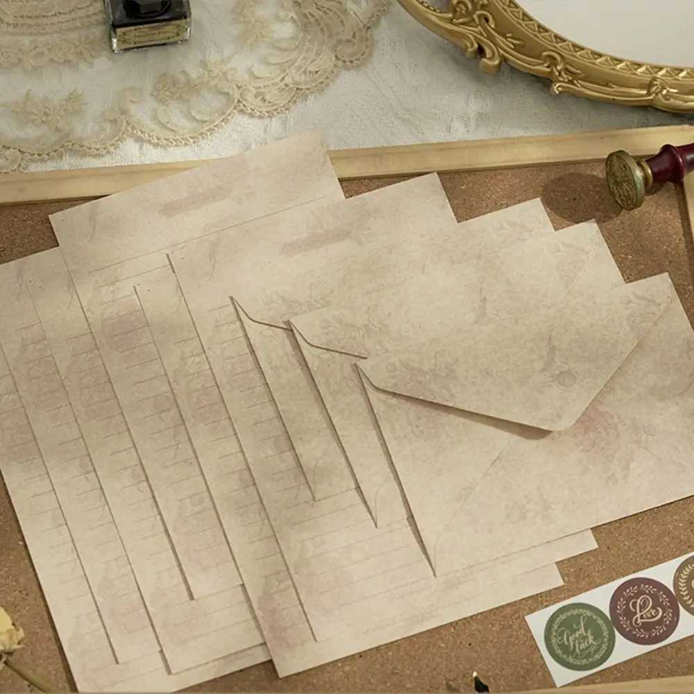 

6 Pcs/lot Vintage Letters Envelope Thank You Letter Wedding Blessing Letter Invitation Letter Envelop