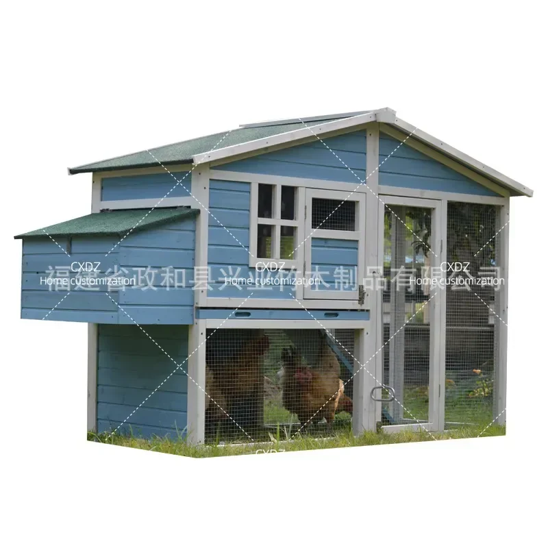 Wooden Chicken Coop Outdoor Egg Laying Hen House Rural Duck Cage Pigeon Shed Bird Breeding Hutch for Backyard Farming