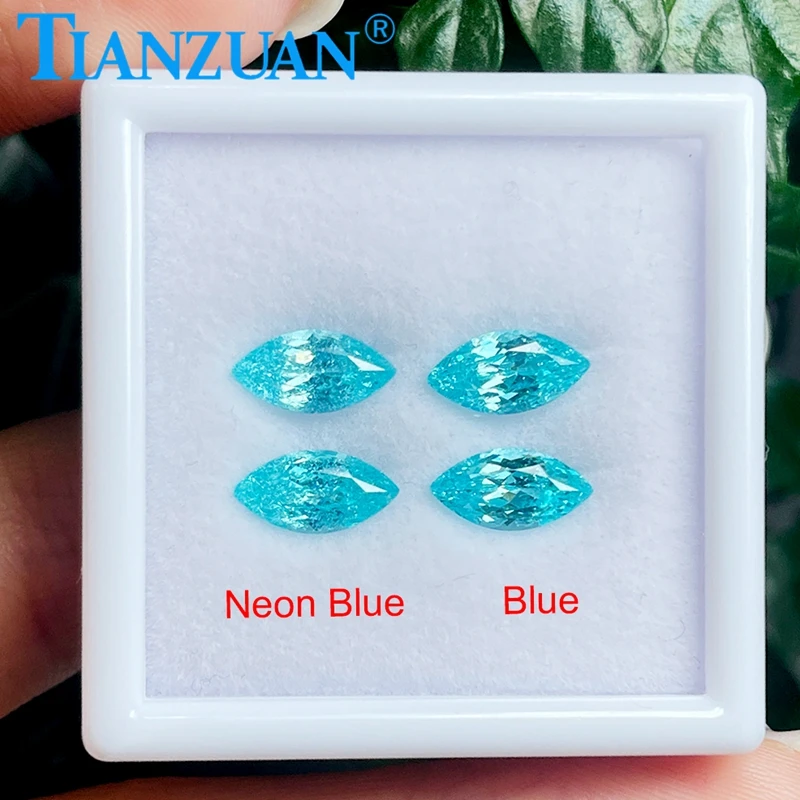 

Marquise Shape Lab Grown Blue Yttrium Aluminium Garnet Synthetic YAG Loose Blue YAG with AGL certificate