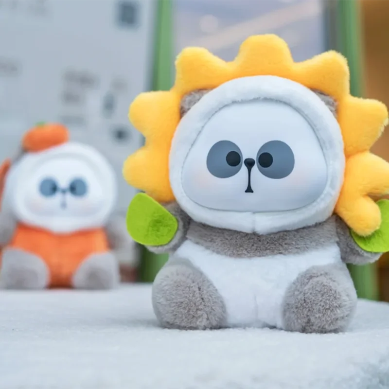 Super cute Mr.Pa Blind Box Vinyl Plush  Escaped Vegetables Series Mystery Box Cartoon Panda Anime Figure Plush Doll Supries Bag