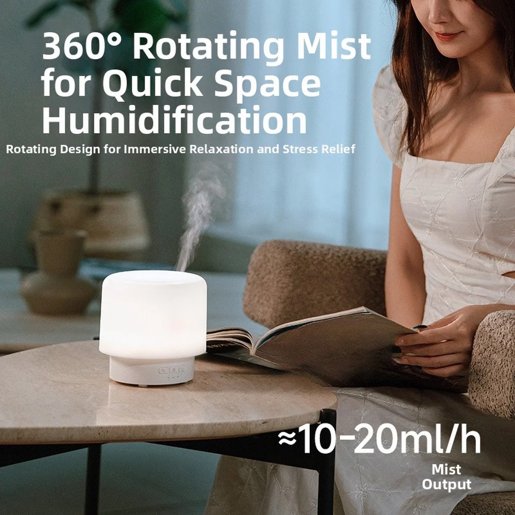 for Night Sleep Aid 360 Rotating Diffuser Customizable Ambient Light Ambient Light Humidifier Independent Control Function