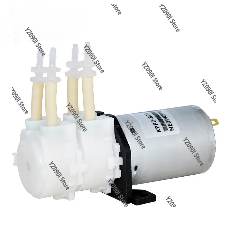 Household Large Flow Self Priming Pump 12V 24V Mini Double Head Peristaltic Water Pump