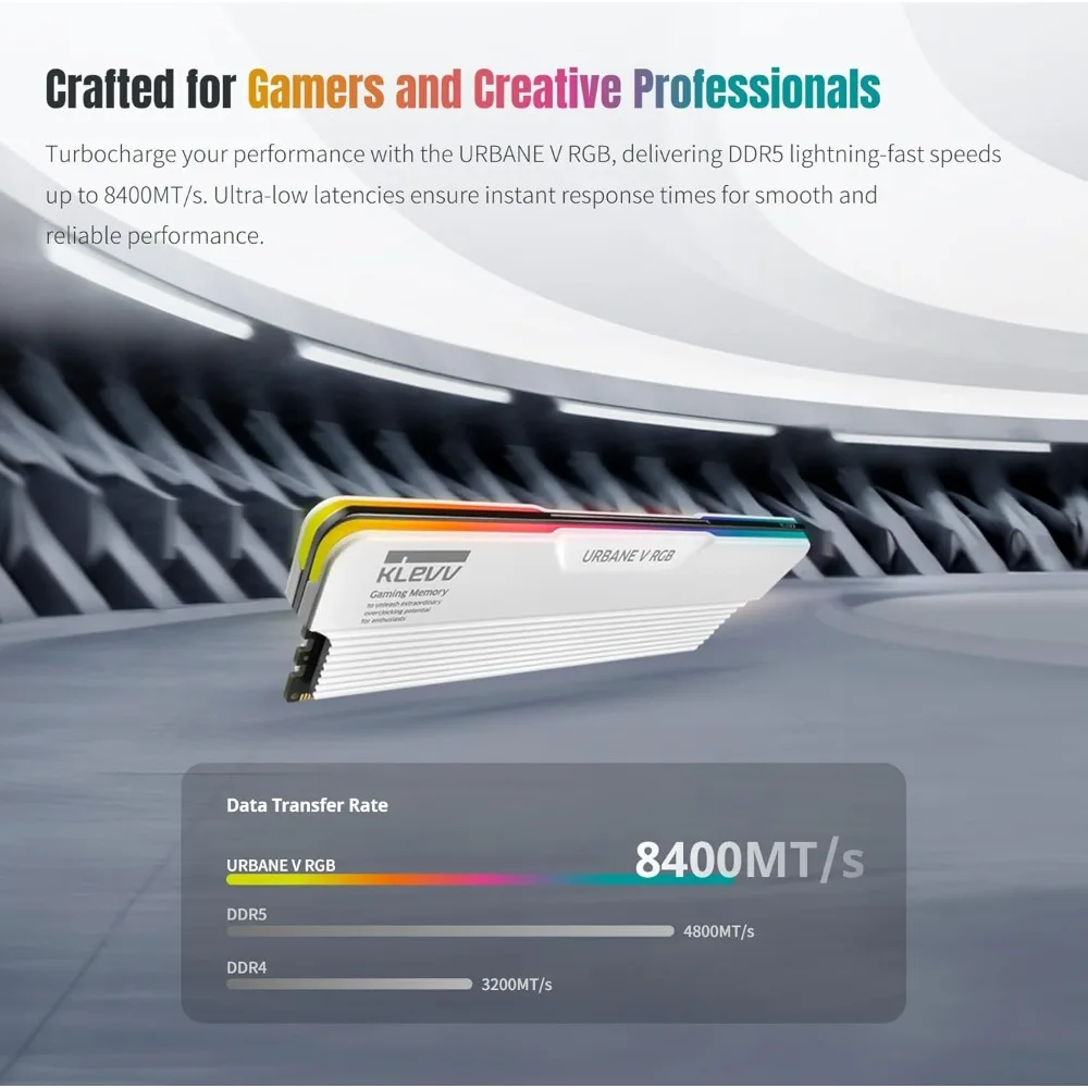 Gaming Desktop RAM Memory 32GB Kit 2x16GB DDR5 6000MHz CL30 XMP 3.0 AMD EXPO Ready