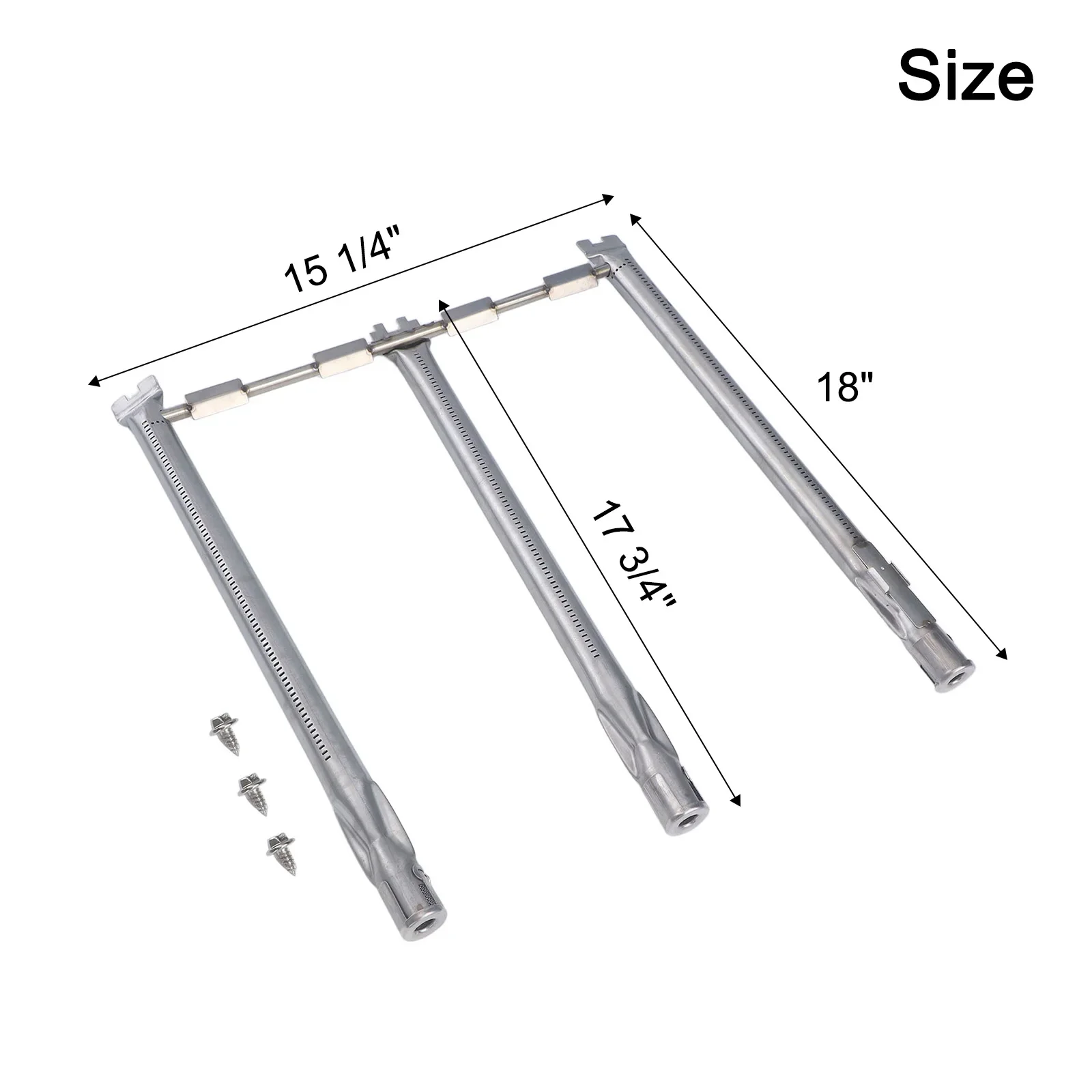 Front Control Grill Burner Replacement Burner Long Lifespan Non-magnetic Optimal Cooking Performance Grill Cooking