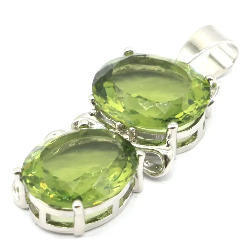 5 جرام مخصص 925 قلادة من الفضة الاسترليني الصلبة شكل قطة جميلة الأخضر جمشت تنزانيت الذهبي سيترين العقيق #6