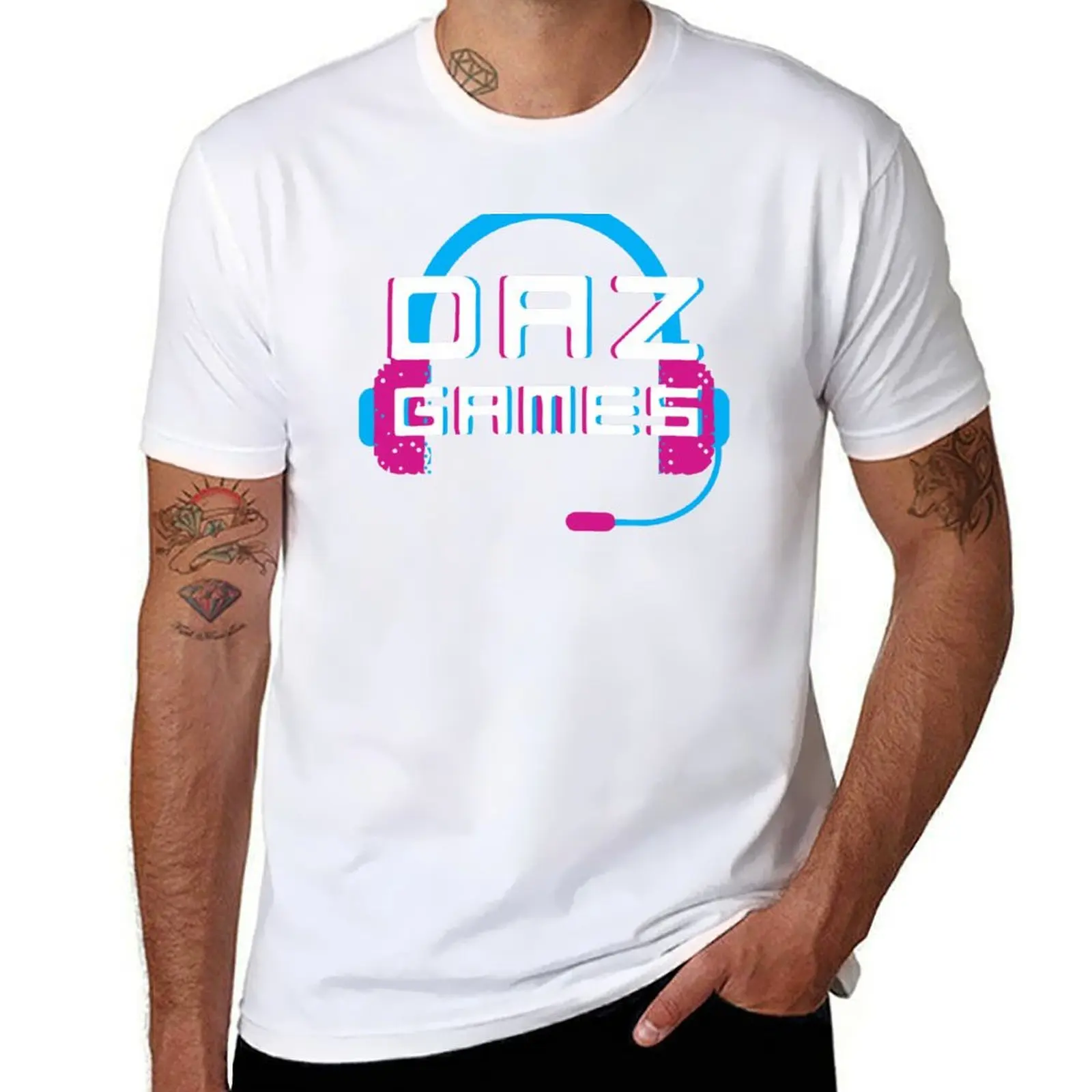 

Daz Games Headphone T-Shirt t shirts for man cotton man t shirt cotton T-Shirt