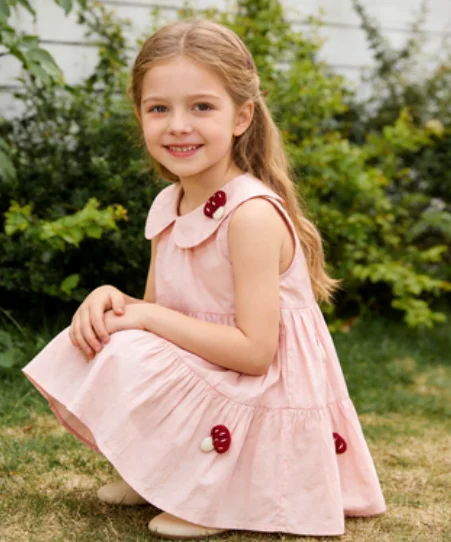 

Girls' Dress Summer New Style Sleeveless for Baby Girls Children's Vest Fashion and Cute Kids Skirt