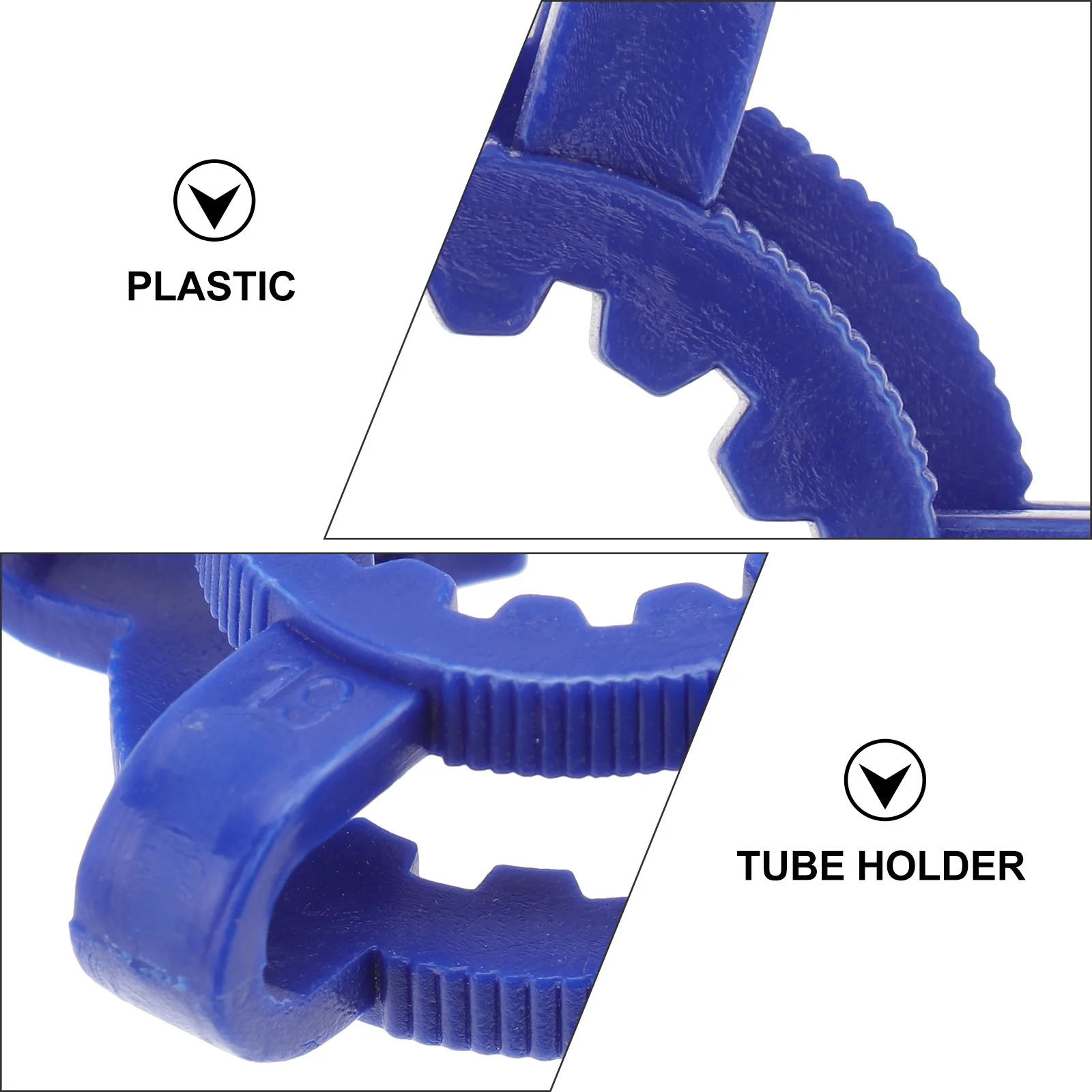

12pcs Plastic Keck Clamps Ground Glass For Lab Strong Holding Support Mounting Tools Taper Condenser