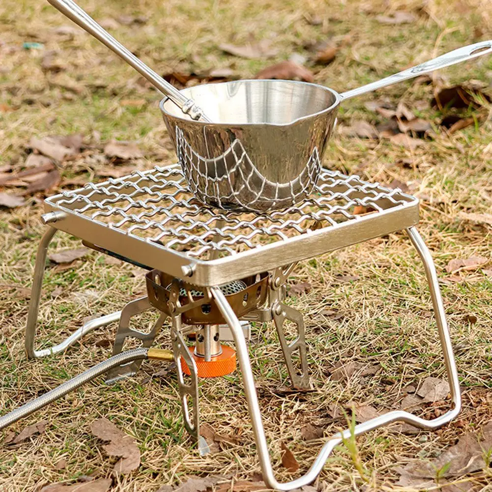 【BIG SALE】BBQ Folding Grill Grill Stand Gas Outdoor Home Duty Portable Mini Campfire For Camping Picnic Grate