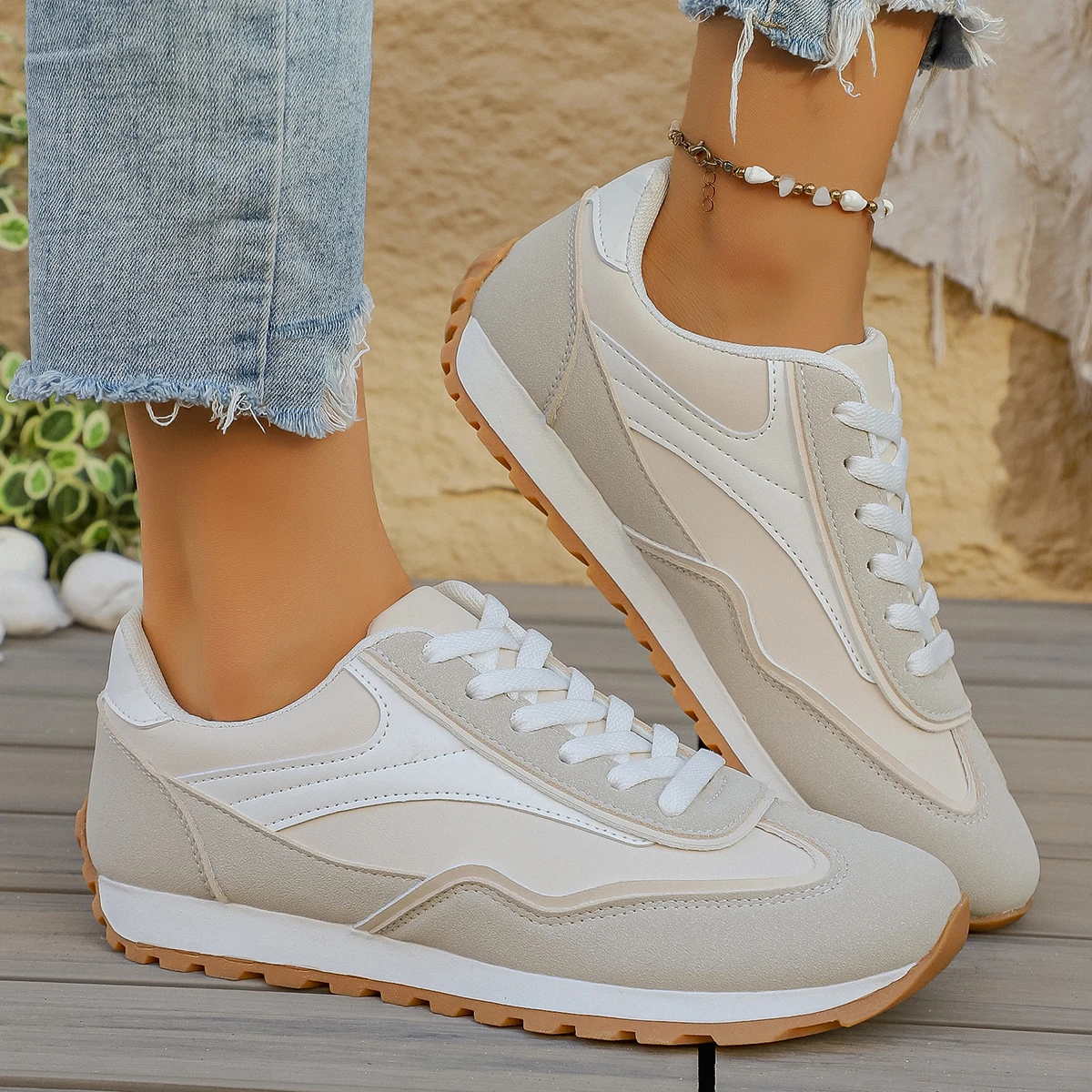 

Spring Autumn Women Sports Sneakers Female Casual Gym Athletic Platform Shoes Heels Thick Sole Tennis Trainers Walking Footwear