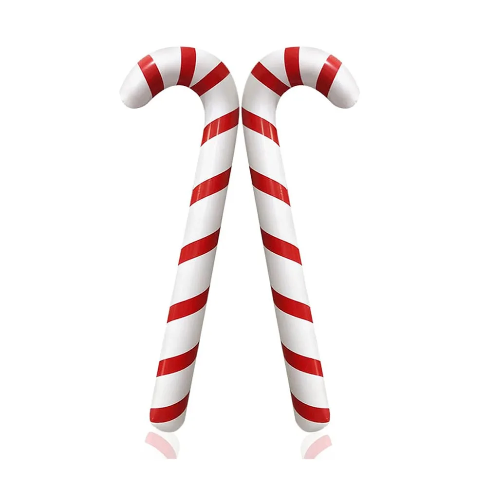 

88cm Inflatable Christmas Candy Cane Stick Balloons Outdoor Candy Canes Decor for Xmas Decoration Supplies 2024 Navidad