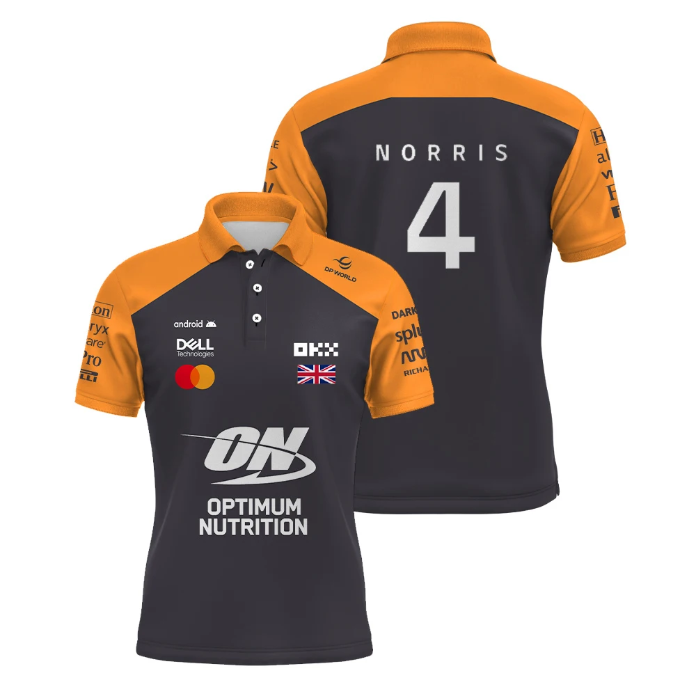 Summer 2025 new racing fans T-shirt for men outdoor sports cycling and racing T-shirt breathable quick-drying loose POLO shirt